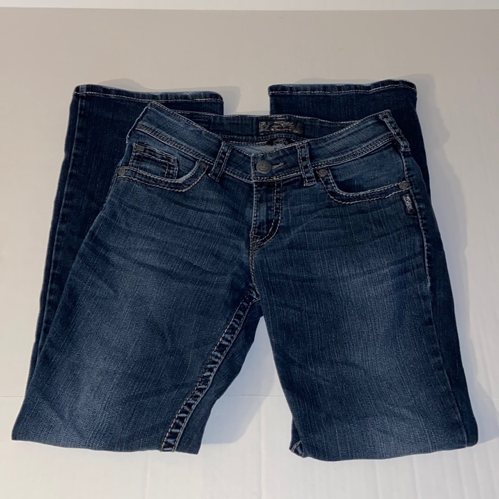 Silver Suki Surplus W28/L30 Women’s Boot Cut Blue Jeans